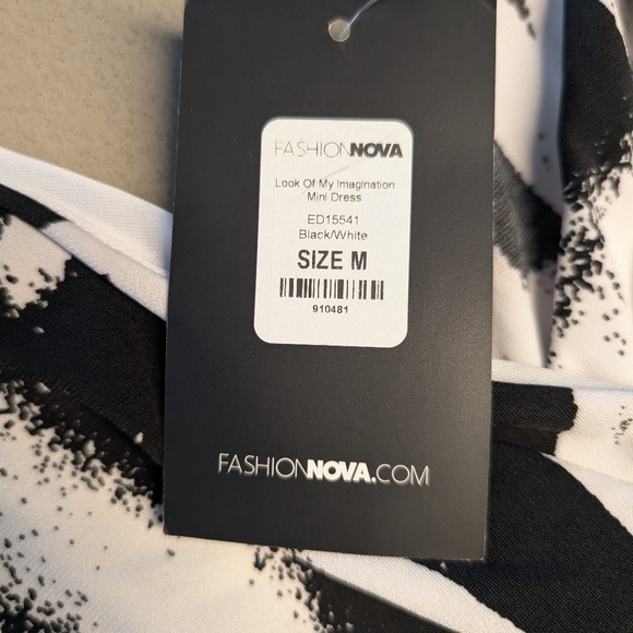 Look Of My Imagination Mini Dress - Black/White - Picture 4 of 8